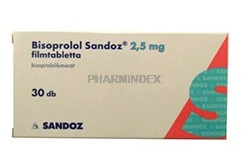 BISOPROLOL SANDOZ 2,5 mg filmtabletta