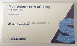 MONTELUKAST SANDOZ 4 mg rágótabletta