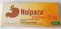 NOLPAZA CONTROL 20 mg gyomornedv-ellenálló tabletta