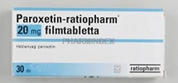 PAROXETIN-TEVA 20 mg filmtabletta