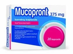 MUCOPRONT 375 mg kemény kapszula