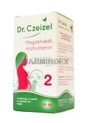 Dr. CZEIZEL Magzatvédő 2 multivitamin tabletta Folsavat, magnéziumot, jódot és vitamint tartalmazó étrend-kiegészítő