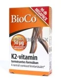 BioCo K2-vitamin tabletta K2-vitamint tartalmazó étrend-kiegészítő