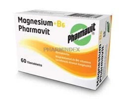 MAGNESIUM + B6 Pharmavit filmtabletta Magnéziumot és B6-vitamint tartalmazó étrend-kiegészítő