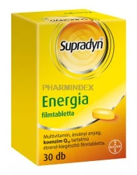 Supradyn Energia filmtabletta Multivitamin, ásványi anyag, koenzim Q10 tartalmú étrend-kiegészítő filmtabletta