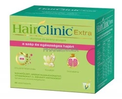 HairClinic Extra tabletta Kovaföldet, gránátalma-kivonatot, vitaminokat és ásványi anyagokat tartalmazó étrend-kiegészítő