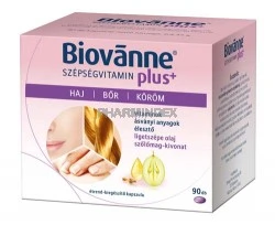 BIOVANNE Plus + Szépségvitamin kapszula Ligetszépe olajat és szőlőmag kivonatot tartalmazó étrend-kiegészítő multivitamin