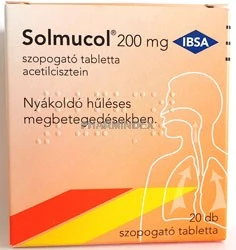SOLMUCOL 200 mg szopogató tabletta