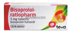 BISOPROLOL-RATIOPHARM 5 mg tabletta