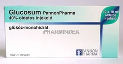 GLUCOSUM PANNONPHARMA 40% oldatos injekció