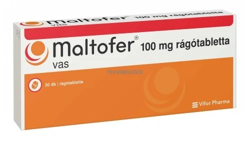 MALTOFER 100 mg rágótabletta