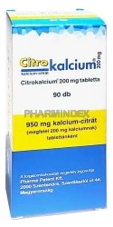 CITROKALCIUM 200 mg tabletta