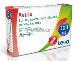 ASTRIX 100 mg gyomornedv-ellenálló kemény kapszula