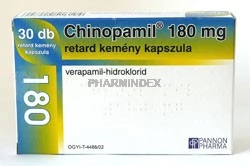 CHINOPAMIL 180 mg retard kemény kapszula