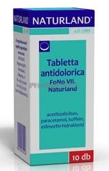 Tabletta antidolorica FoNo VIII. Naturland
