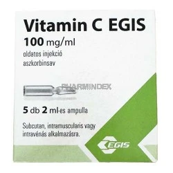 VITAMIN C EGIS 100 mg/ml oldatos injekció