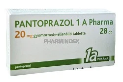 PANTOPRAZOL 1 A PHARMA 20 mg gyomornedv-ellenálló tabletta