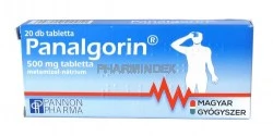 PANALGORIN 500 mg tabletta