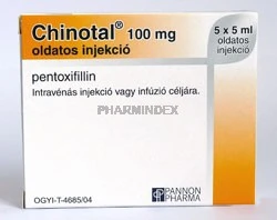 CHINOTAL 100 mg oldatos injekció