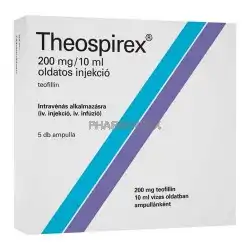 THEOSPIREX 200 mg/10 ml oldatos injekció