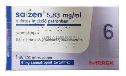 SAIZEN 5,83 mg/ml oldatos injekció patronban