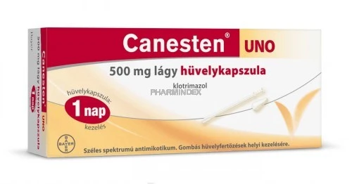 CANESTEN UNO 500 mg lágy hüvelykapszula
