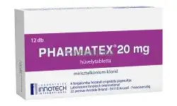 PHARMATEX 20 mg hüvelytabletta