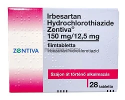 IRBESARTAN HYDROCHLOROTHIAZIDE ZENTIVA 150 mg/12,5 mg filmtabletta