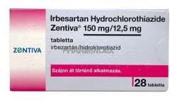 IRBESARTAN HYDROCHLOROTHIAZIDE ZENTIVA 150 mg/12,5 mg tabletta