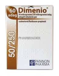 DIMENIO 50 µg/250 µg/adag adagolt inhalációs por