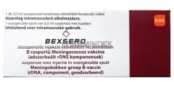 BEXSERO szuszpenziós injekció előretöltött fecskendőben