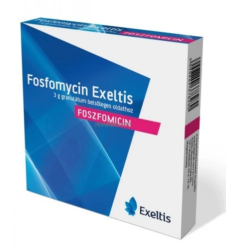 FOSFOMYCIN EXELTIS 3 g granulátum belsőleges oldathoz