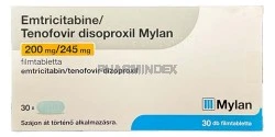 EMTRICITABINE/TENOFOVIR DISOPROXIL MYLAN 200 mg/245 mg filmtabletta