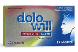 DOLOWILL RAPID FORTE 684 mg filmtabletta