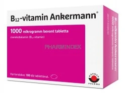 B12-VITAMIN ANKERMANN 1000 µg bevont tabletta