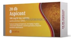 ASPICONT 500 mg/50 mg tabletta