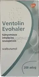 VENTOLIN EVOHALER túlnyomásos inhalációs szuszpenzió