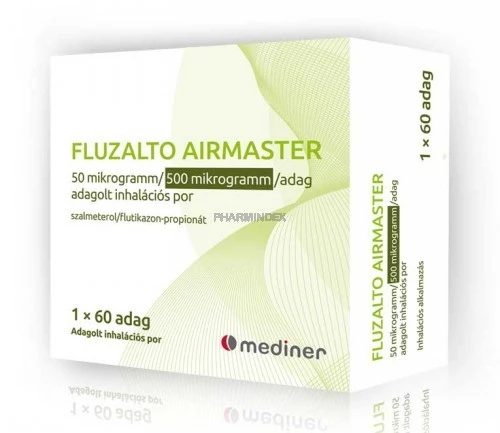 FLUZALTO AIRMASTER 50 µg/500 µg/adag adagolt inhalációs por