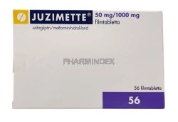 JUZIMETTE 50 mg/1000 mg filmtabletta