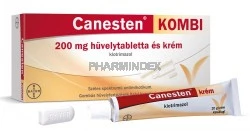 CANESTEN KOMBI 200 mg hüvelytabletta és krém
