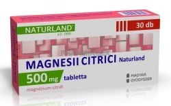 MAGNESII CITRICI NATURLAND 500 mg tabletta