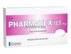 PHARMATEX 18,9 mg lágy hüvelykapszula