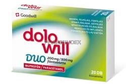 DOLOWILL DUO 200 mg/500 mg filmtabletta